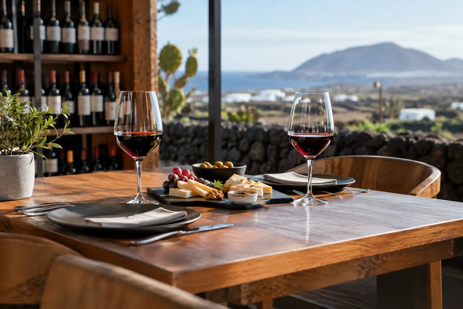 Reservar mesa en una vinoteca de Lanzarote